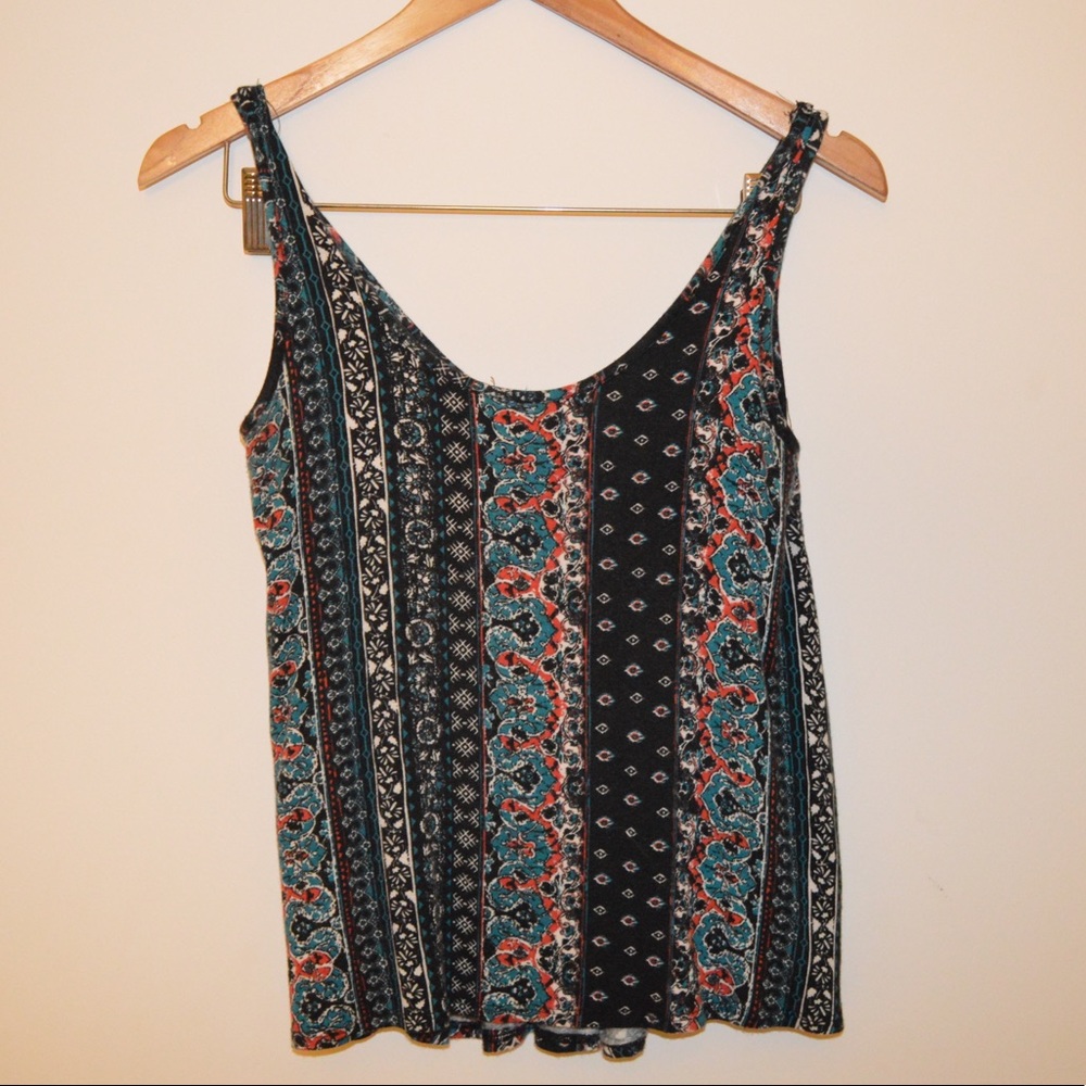 See You Monday geo-print sleeveless tank top